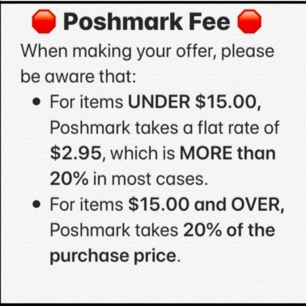 Poshmark Fees